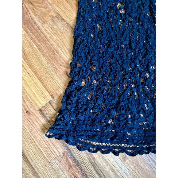 Free People Intimately Black Mini Lace Dress Intimates Swimsuit Cover Size XS - Picture 11 of 14